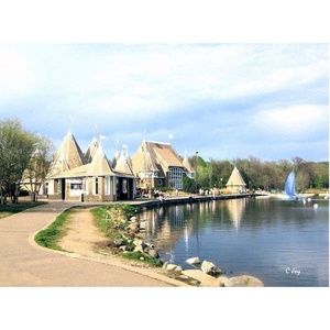 CANVAS SATIN WRAP: Lake Harriet Pavilion